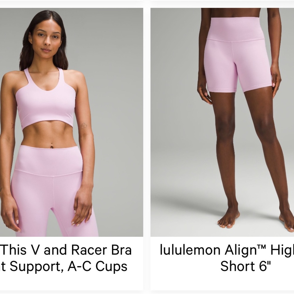 lululemon athletica Pink Align Set